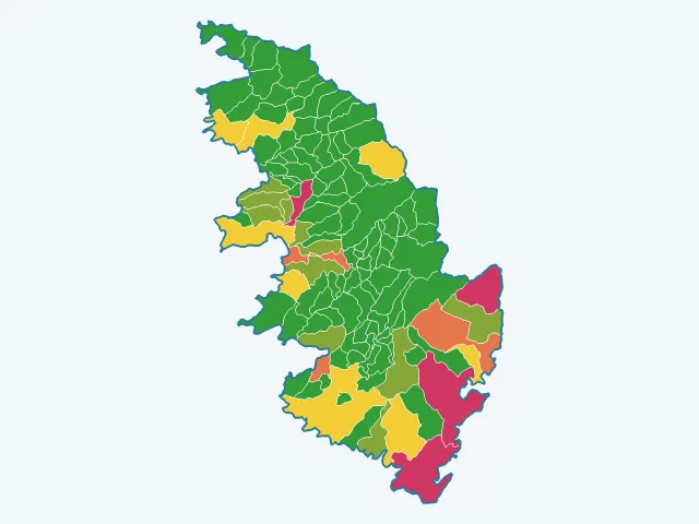 Carte des vols et dégradations dans la Corse-du-Sud (2A)