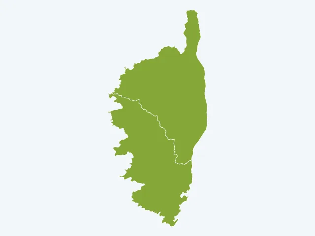 Carte de l'environnement en Corse