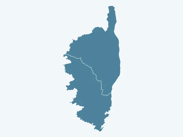 Carte des logements vacants en Corse