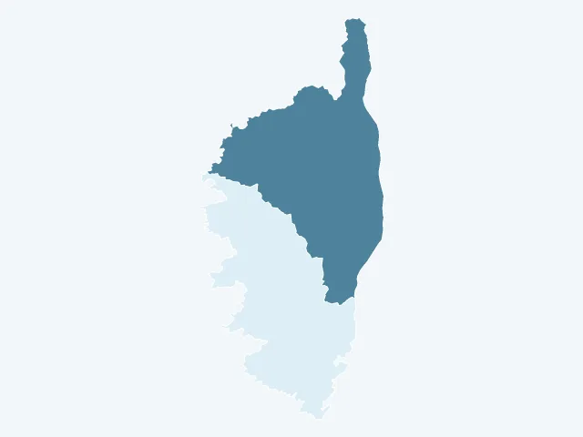 Carte du vote Jean Lassalle en Corse