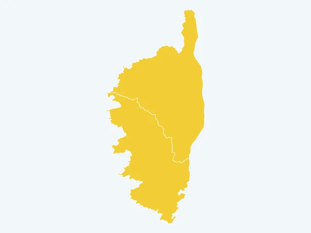 Carte des vols et dégradations en Corse