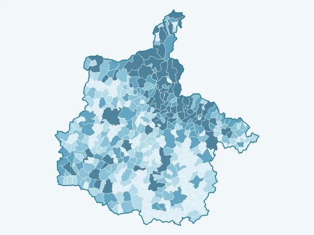 Carte du nombre d'habitants dans les Ardennes (08)