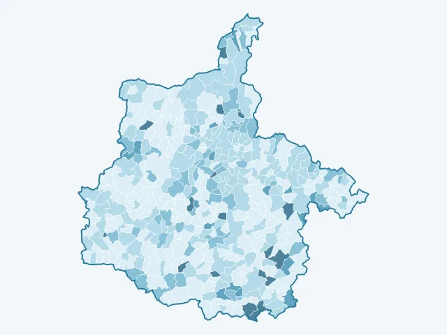 Carte du vote Fabien Roussel dans les Ardennes (08)