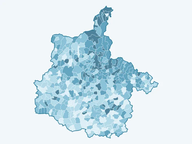 Carte du vote Jean-Luc Mélenchon dans les Ardennes (08)