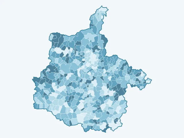 Carte du vote Marine Le Pen dans les Ardennes (08)