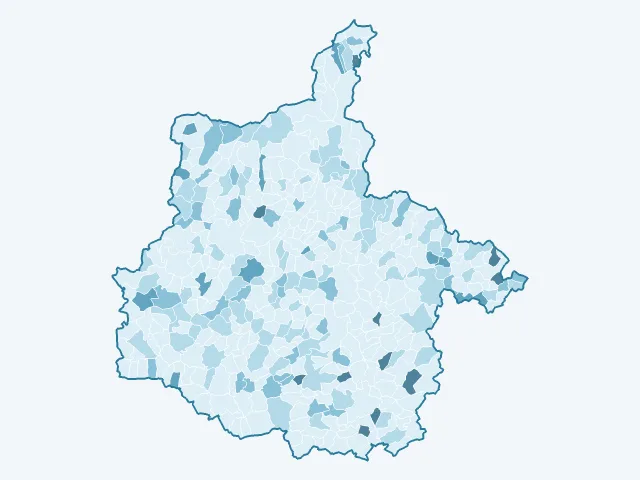 Carte du vote Nathalie Arthaud dans les Ardennes (08)