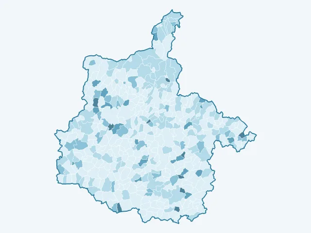 Carte du vote Philippe Poutou dans les Ardennes (08)