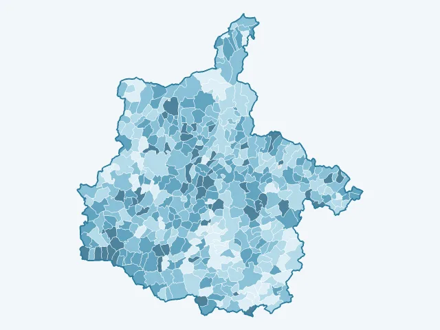 Carte de la population active dans les Ardennes (08)