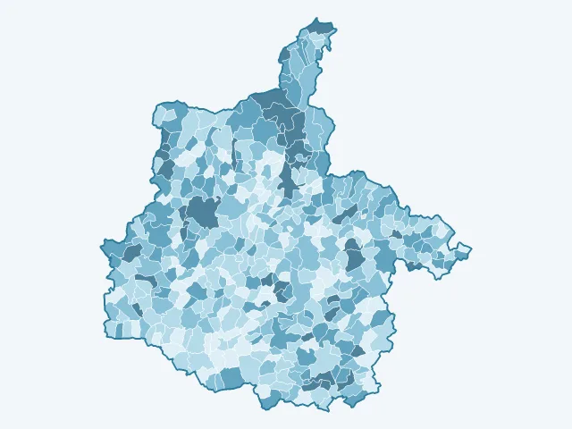Carte du taux de chômage dans les Ardennes (08)