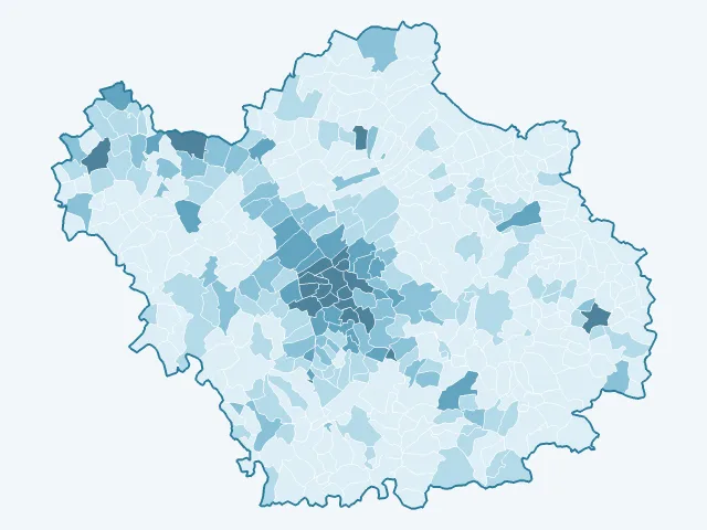 Carte de la densité de population dans l'Aube (10)