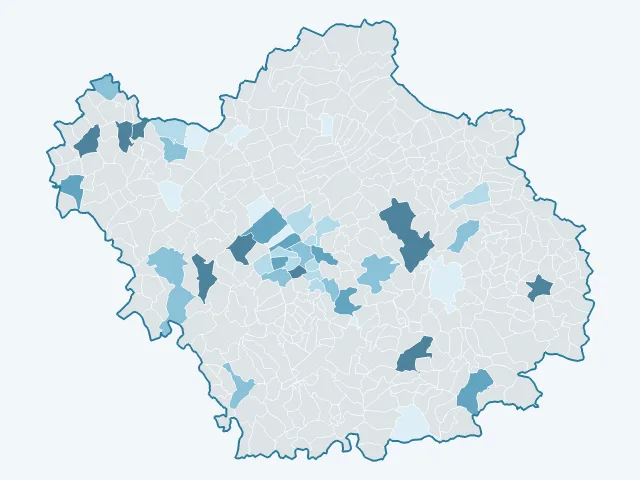 Carte de l'évolution des prix immobiliers dans l'Aube (10)