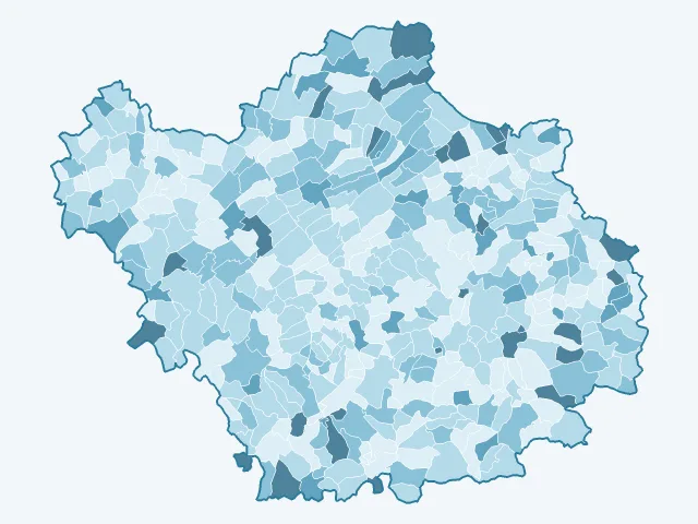 Carte du vote Jean Lassalle dans l'Aube (10)