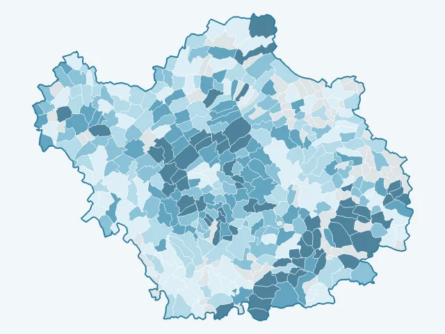 Carte du revenu moyen dans l'Aube (10)