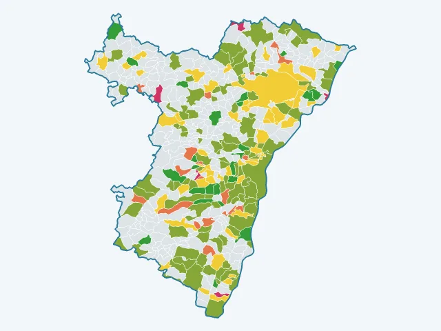 Carte de la satisfaction des habitants dans le Bas-Rhin (67)
