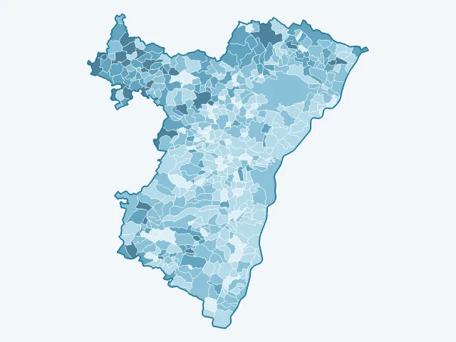 Carte des logements vacants dans le Bas-Rhin (67)