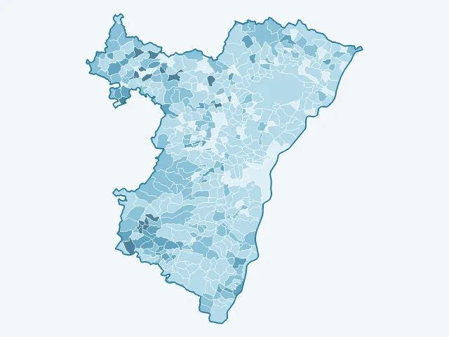 Carte du vote Jean Lassalle dans le Bas-Rhin (67)