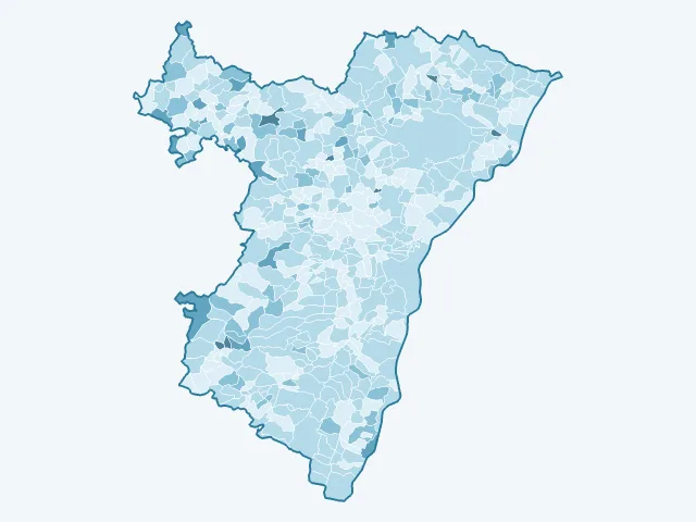 Carte du vote Philippe Poutou dans le Bas-Rhin (67)