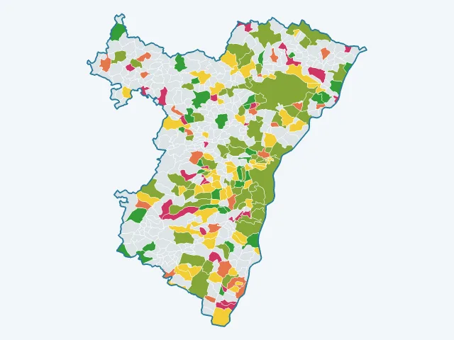 Carte de la vie pratique dans le Bas-Rhin (67)