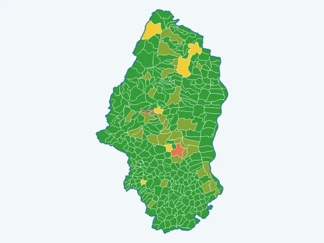Carte des agressions physiques et sexuelles dans le Haut-Rhin (68)