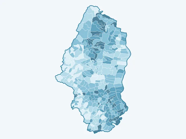 Carte du vote Emmanuel Macron dans le Haut-Rhin (68)