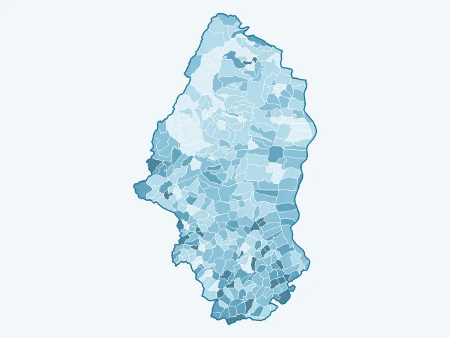 Carte du vote Éric Zemmour dans le Haut-Rhin (68)