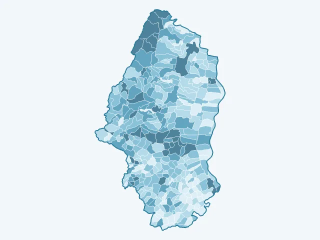 Carte du vote Jean-Luc Mélenchon dans le Haut-Rhin (68)