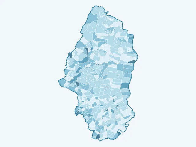 Carte du vote Philippe Poutou dans le Haut-Rhin (68)