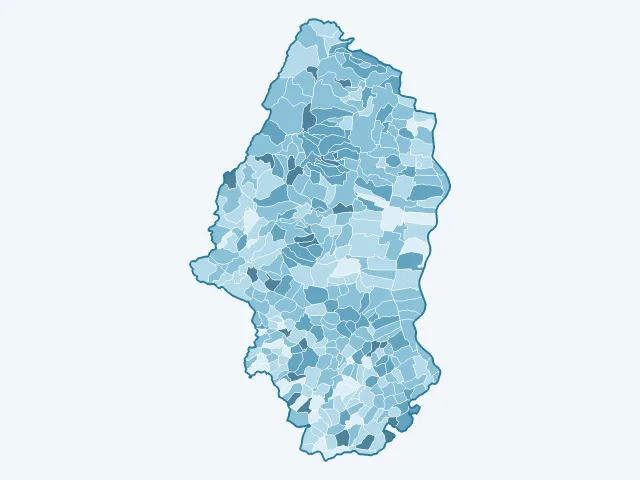 Carte du vote Yannick Jadot dans le Haut-Rhin (68)