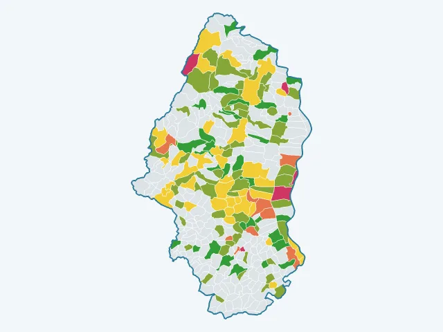 Carte du sentiment de sécurité dans le Haut-Rhin (68)
