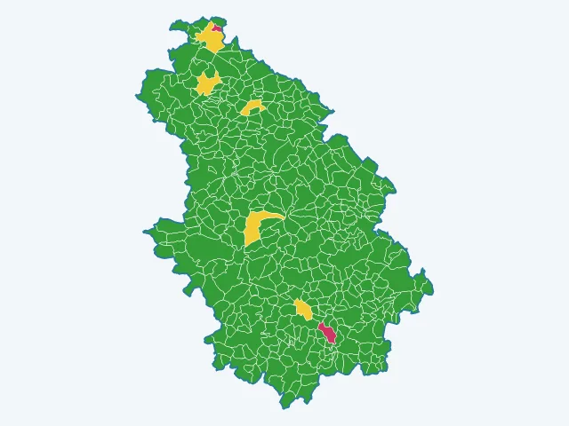 Carte des cambriolages dans la Haute-Marne (52)