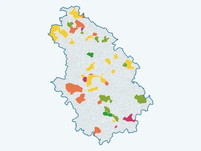 Carte de la satisfaction des habitants dans la Haute-Marne (52)