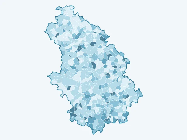 Carte du vote Jean Lassalle dans la Haute-Marne (52)