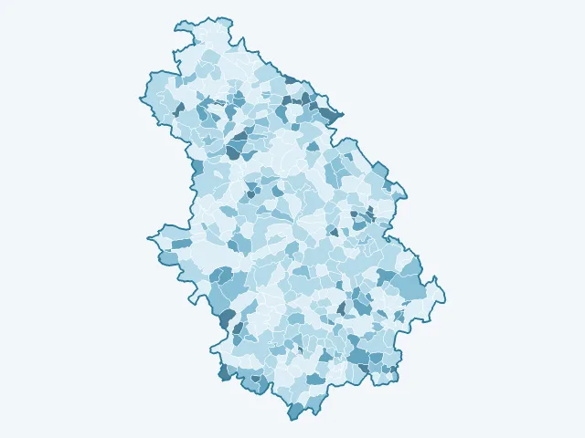 Carte du vote Nicolas Dupont-Aignan dans la Haute-Marne (52)