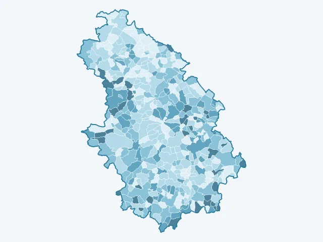 Carte du vote Valérie Pécresse dans la Haute-Marne (52)