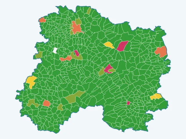Carte des agressions physiques et sexuelles dans la Marne (51)