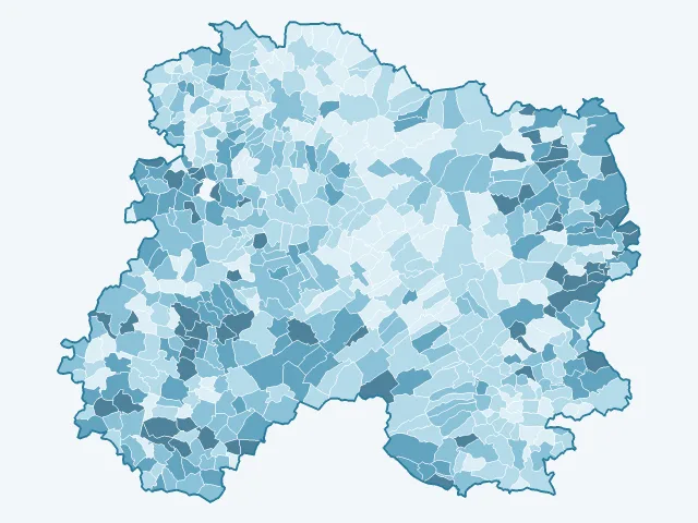 Carte des logements vacants dans la Marne (51)