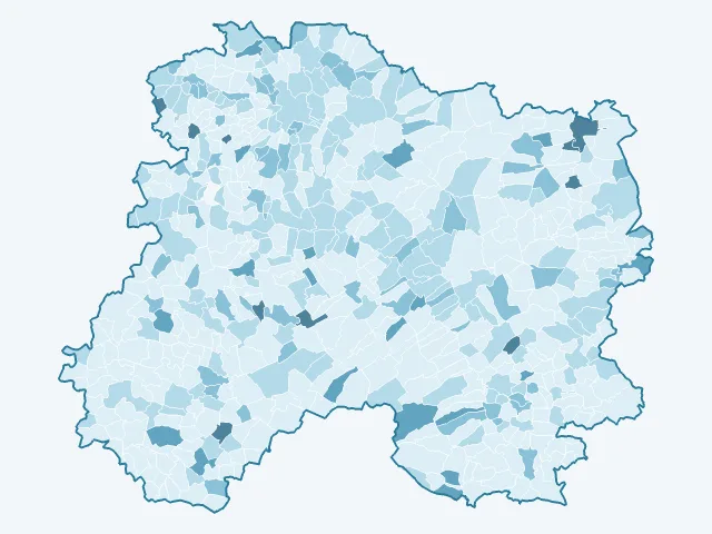 Carte du vote Anne Hidalgo dans la Marne (51)