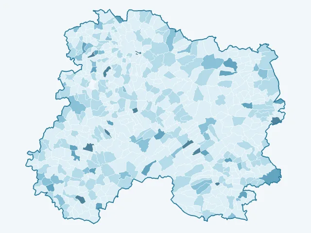 Carte du vote Philippe Poutou dans la Marne (51)