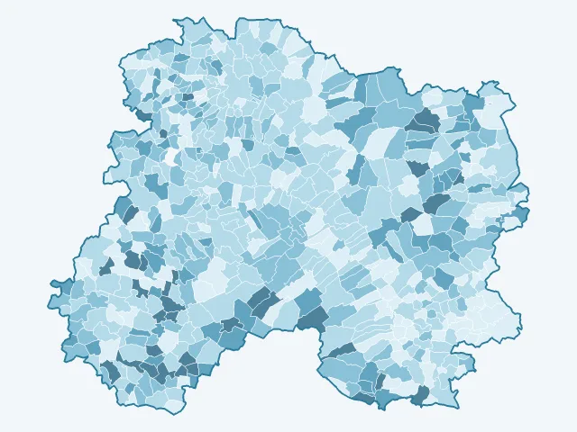 Carte du vote Valérie Pécresse dans la Marne (51)