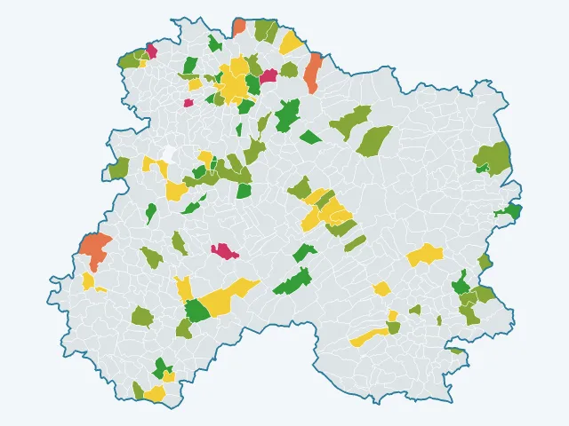 Carte du sentiment de sécurité dans la Marne (51)