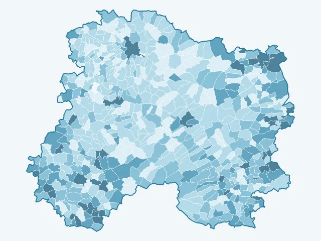 Carte du taux de chômage dans la Marne (51)