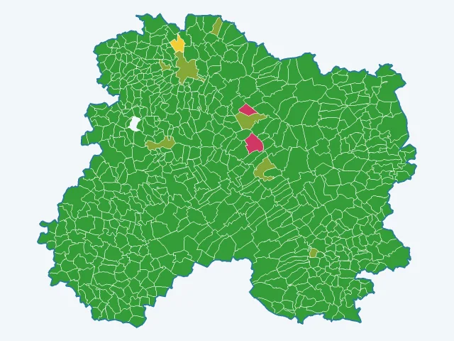 Carte des infractions liées aux stupéfiants dans la Marne (51)