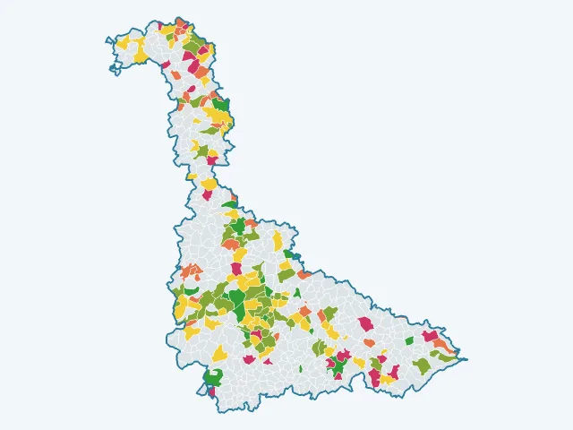 Carte des sports et loisirs dans la Meurthe-et-Moselle (54)