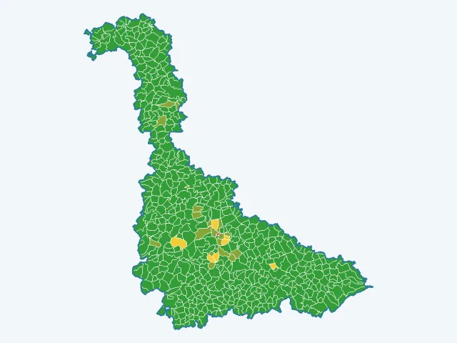 Carte des cambriolages dans la Meurthe-et-Moselle (54)