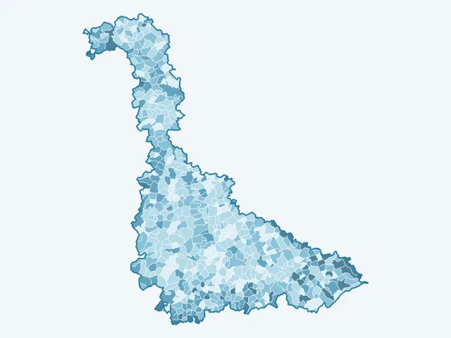 Carte des logements vacants dans la Meurthe-et-Moselle (54)