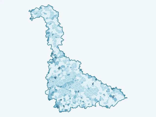 Carte du vote Anne Hidalgo dans la Meurthe-et-Moselle (54)
