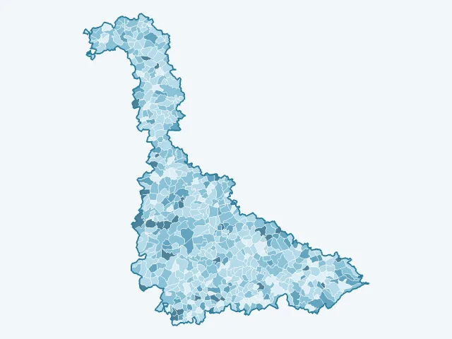 Carte du vote Éric Zemmour dans la Meurthe-et-Moselle (54)