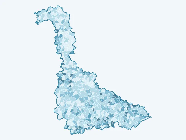 Carte du vote Valérie Pécresse dans la Meurthe-et-Moselle (54)