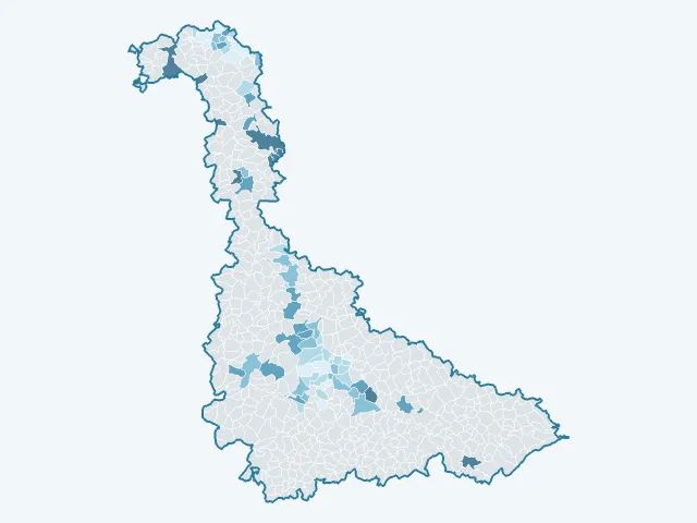 Carte du rendement locatif dans la Meurthe-et-Moselle (54)