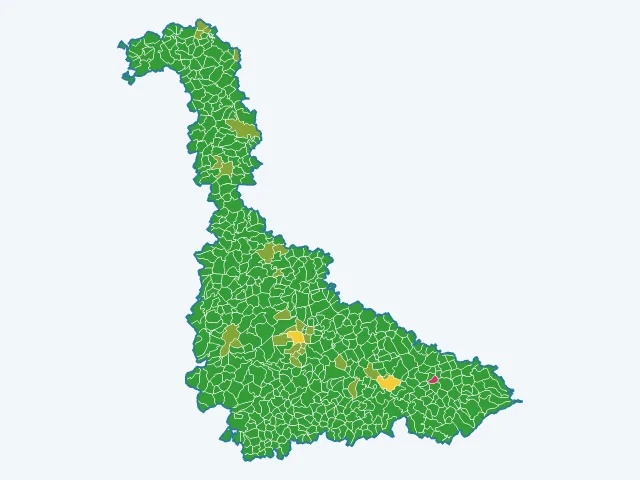 Carte des vols et dégradations dans la Meurthe-et-Moselle (54)
